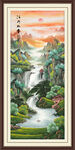 竖幅山水画