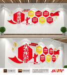 六大纪律党建文化墙