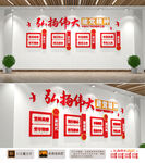 弘扬伟大建党精神文化墙