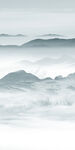 中国风玄关山水 TIF分层画 
