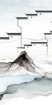 徽派最新玄关山水 TIF分层