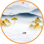 水墨山水画 