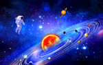 星球太阳系太空