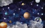 宇宙星球背景墙图片