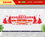 加快发展现代职业教育文化墙