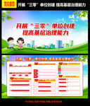 绿色清新三零单位创建板报