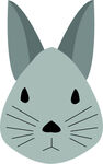 兔子简笔画UI卡通