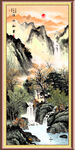 山水画山水风景