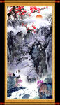 竖幅山水画