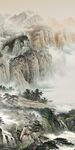 国画现代玄关框画 TiF分层