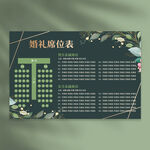 婚礼席位图
