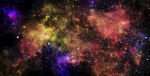彩色璀璨星空