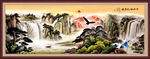 靠山风水画