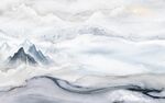 石纹 客厅背景山水 tif分层