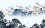 别墅高端山水画 TIF分层图