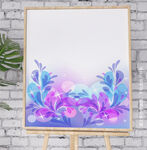 手绘花海报背景