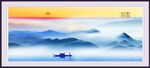 新中式山水画 
