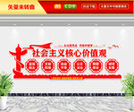 社会主义核心价值观文化墙