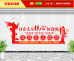 社会主义核心价值观文化墙