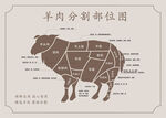 羊肉分割图