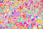 抽象粉色流体装饰画