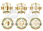 金属质感战队徽标