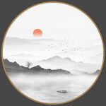 玄关山水画