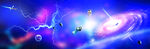 闪电星空