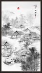 竖幅水墨山水