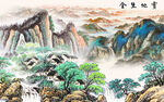 高清 新款背景山水 TIF分层