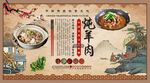 炖羊肉背景墙
