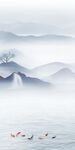 新中式玄关大气山水 TIF分层