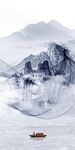 中式玄关大气山水 TIF分层
