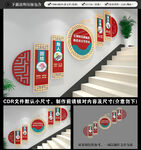 校园楼梯文化墙