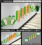 食堂楼梯文化墙