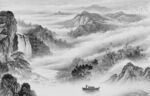 别墅 灰色高档山水 tif分层