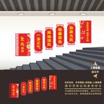 廉政文化楼梯文化墙