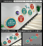 社区楼梯文化墙