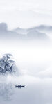 中国风高雅山水玄关 TIF分层
