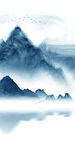 中式现代玄关背景 TIF分层