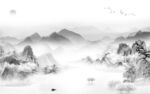 简约意境别墅山水 TIF分层