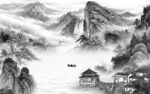 大气意境别墅山水 TIF分层