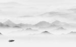 大气高档灰山水 tif分层画