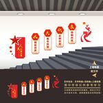 人大代表之家楼梯楼道文化墙