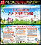 2022年全国爱耳日宣传展板