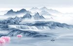 现代大气客厅山水 TIF分层