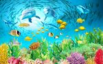 海洋海底世界背景墙