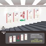 楼梯廉政文化墙