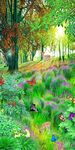 花林小道风景画立体玄关