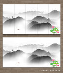山水画软膜天花